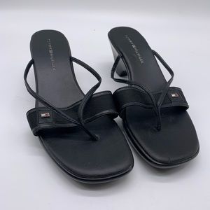 Tommy Hilfiger Black Martina Thong Sandals